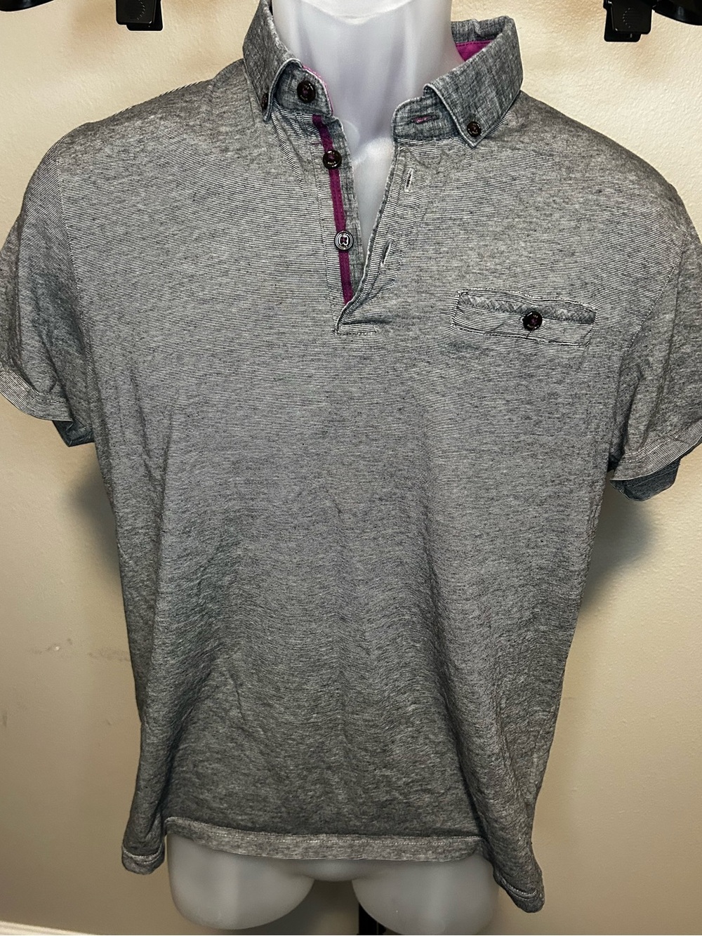 Ted Baker of London grey polo size 4